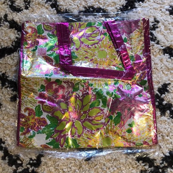 🆕NWT Lilly Pulitzer Floral Reusable Shopping Bag - Picture 1 of 2